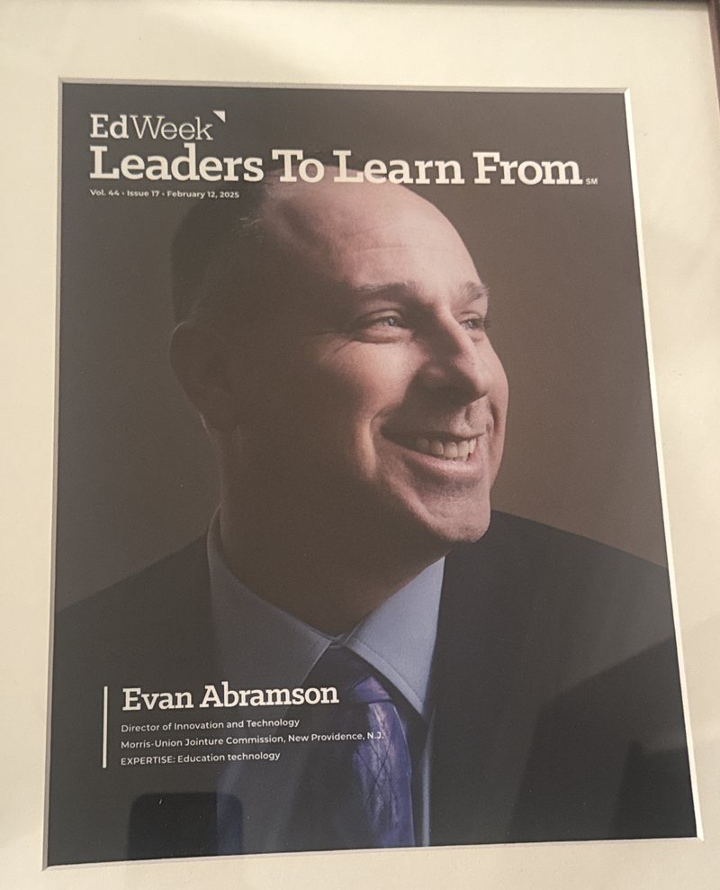 Education Week Leaders To Learn From cover featuring Evan Abramson, February 12, 2025
